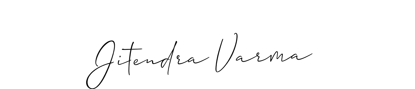 if you are searching for the best signature style for your name Jitendra Varma. so please give up your signature search. here we have designed multiple signature styles  using Allison_Script. Jitendra Varma signature style 2 images and pictures png