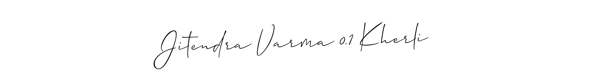 Use a signature maker to create a handwritten signature online. With this signature software, you can design (Allison_Script) your own signature for name Jitendra Varma 0.1 Kherli. Jitendra Varma 0.1 Kherli signature style 2 images and pictures png