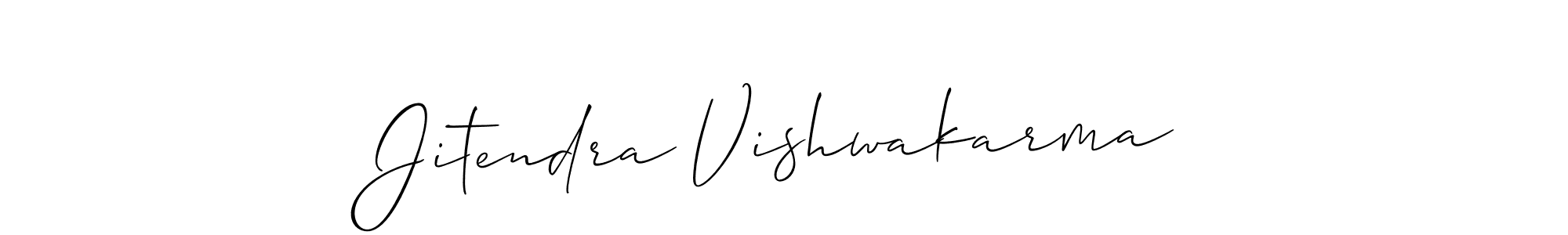 This is the best signature style for the Jitendra Vishwakarma name. Also you like these signature font (Allison_Script). Mix name signature. Jitendra Vishwakarma signature style 2 images and pictures png