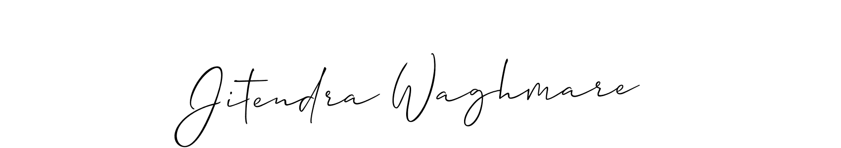 Make a beautiful signature design for name Jitendra Waghmare. With this signature (Allison_Script) style, you can create a handwritten signature for free. Jitendra Waghmare signature style 2 images and pictures png