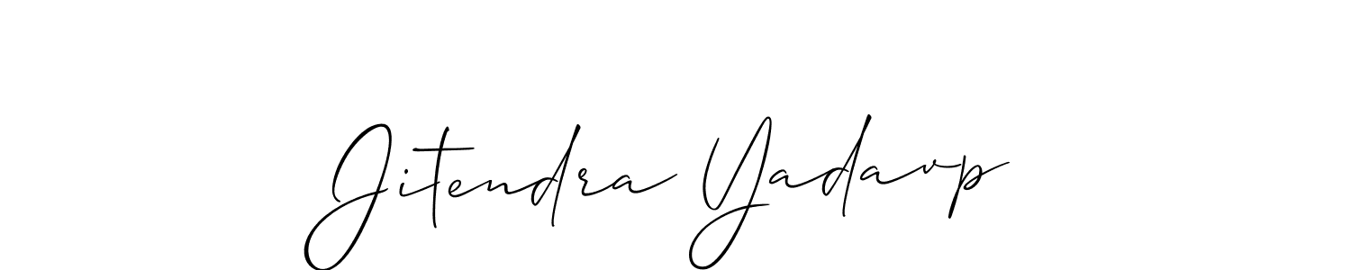 Use a signature maker to create a handwritten signature online. With this signature software, you can design (Allison_Script) your own signature for name Jitendra Yadavp. Jitendra Yadavp signature style 2 images and pictures png
