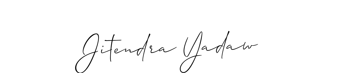 This is the best signature style for the Jitendra Yadaw name. Also you like these signature font (Allison_Script). Mix name signature. Jitendra Yadaw signature style 2 images and pictures png