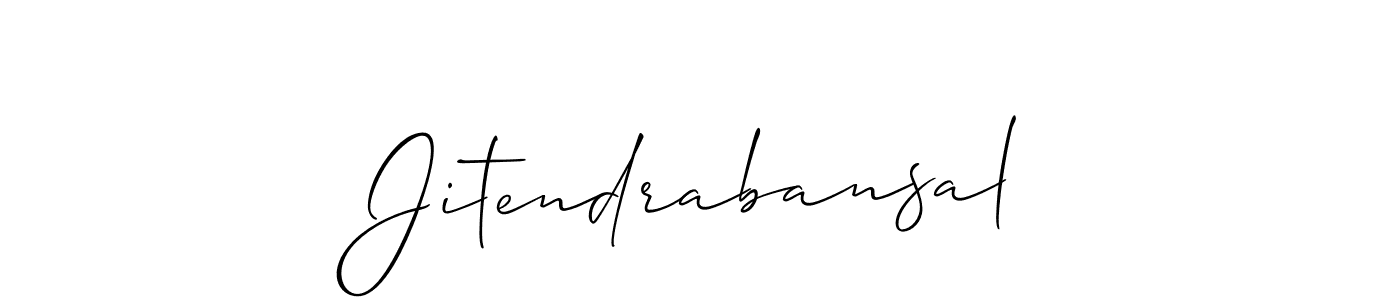 Jitendrabansal stylish signature style. Best Handwritten Sign (Allison_Script) for my name. Handwritten Signature Collection Ideas for my name Jitendrabansal. Jitendrabansal signature style 2 images and pictures png