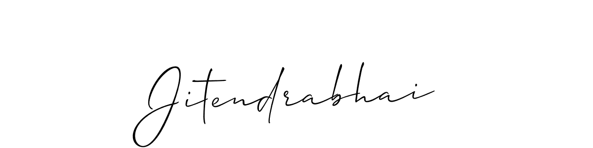 Design your own signature with our free online signature maker. With this signature software, you can create a handwritten (Allison_Script) signature for name Jitendrabhai. Jitendrabhai signature style 2 images and pictures png