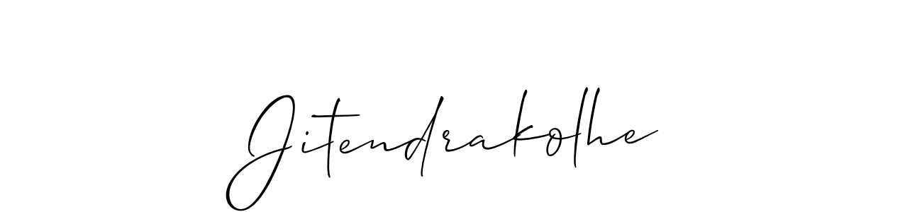 Similarly Allison_Script is the best handwritten signature design. Signature creator online .You can use it as an online autograph creator for name Jitendrakolhe. Jitendrakolhe signature style 2 images and pictures png