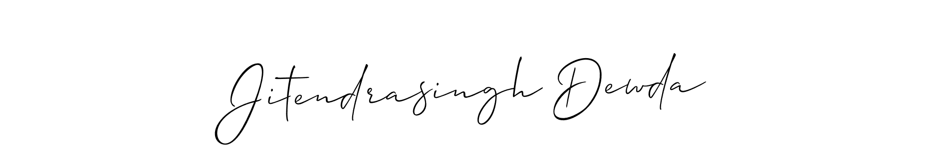 This is the best signature style for the Jitendrasingh Dewda name. Also you like these signature font (Allison_Script). Mix name signature. Jitendrasingh Dewda signature style 2 images and pictures png