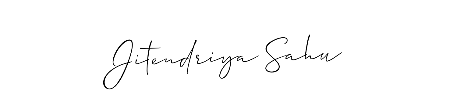 Also we have Jitendriya Sahu name is the best signature style. Create professional handwritten signature collection using Allison_Script autograph style. Jitendriya Sahu signature style 2 images and pictures png
