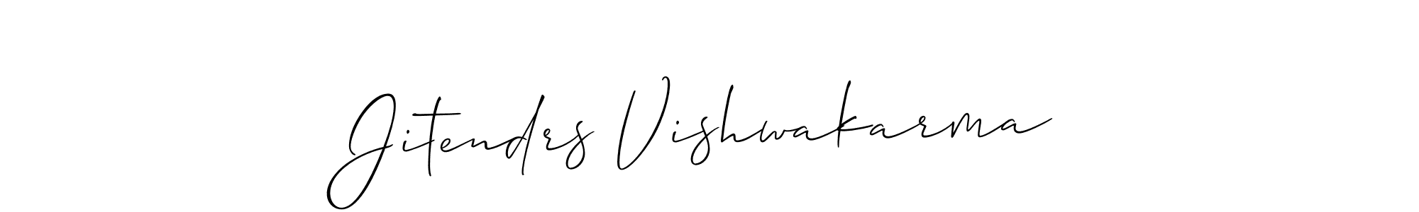 You should practise on your own different ways (Allison_Script) to write your name (Jitendrs Vishwakarma) in signature. don't let someone else do it for you. Jitendrs Vishwakarma signature style 2 images and pictures png