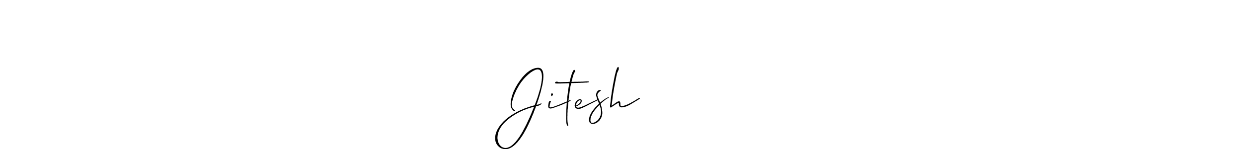 Use a signature maker to create a handwritten signature online. With this signature software, you can design (Allison_Script) your own signature for name Jitesh गुर्जर. Jitesh गुर्जर signature style 2 images and pictures png