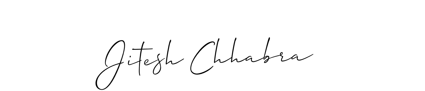 Jitesh Chhabra stylish signature style. Best Handwritten Sign (Allison_Script) for my name. Handwritten Signature Collection Ideas for my name Jitesh Chhabra. Jitesh Chhabra signature style 2 images and pictures png