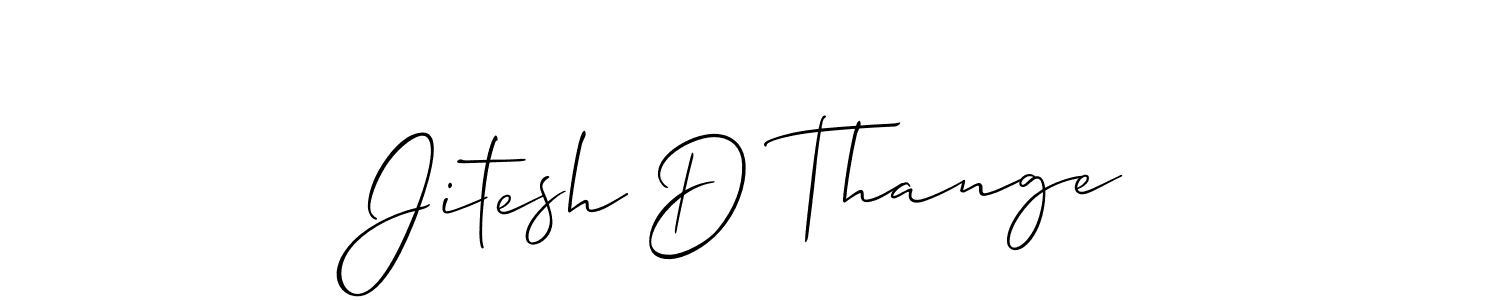 Make a beautiful signature design for name Jitesh D Thange. Use this online signature maker to create a handwritten signature for free. Jitesh D Thange signature style 2 images and pictures png