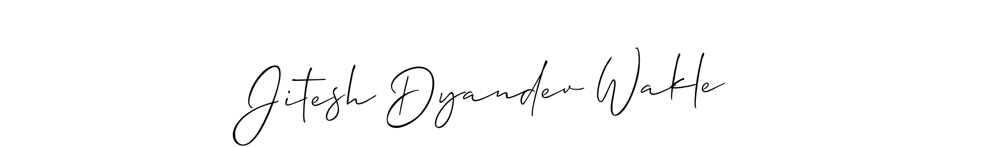 How to make Jitesh Dyandev Wakle signature? Allison_Script is a professional autograph style. Create handwritten signature for Jitesh Dyandev Wakle name. Jitesh Dyandev Wakle signature style 2 images and pictures png