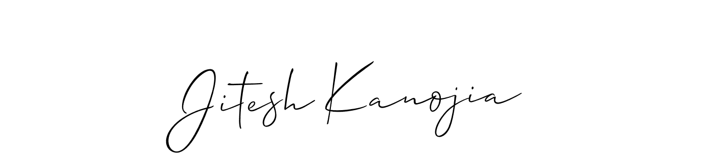 How to make Jitesh Kanojia signature? Allison_Script is a professional autograph style. Create handwritten signature for Jitesh Kanojia name. Jitesh Kanojia signature style 2 images and pictures png