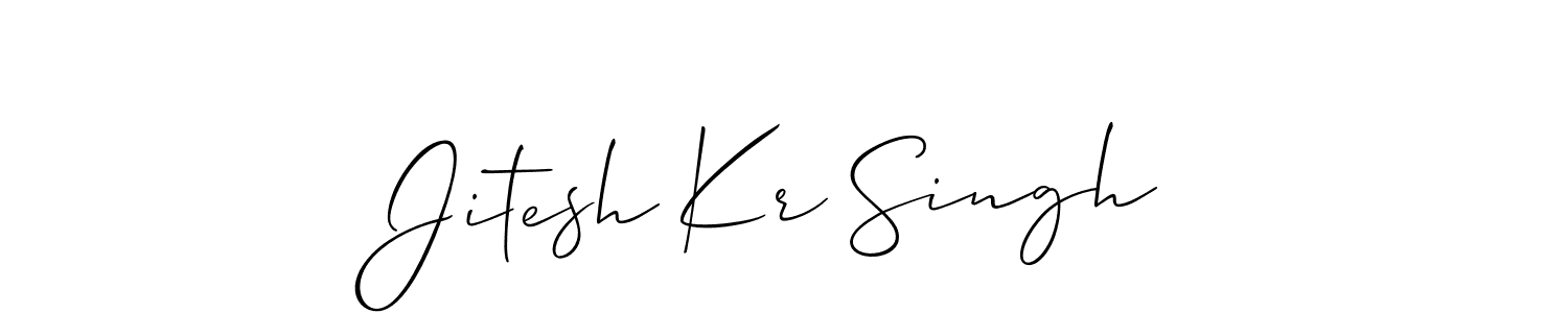 Design your own signature with our free online signature maker. With this signature software, you can create a handwritten (Allison_Script) signature for name Jitesh Kr Singh. Jitesh Kr Singh signature style 2 images and pictures png