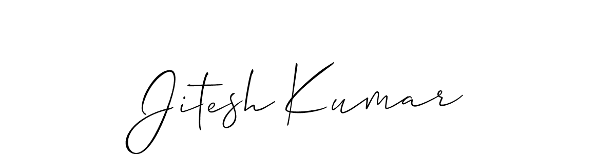 if you are searching for the best signature style for your name Jitesh Kumar. so please give up your signature search. here we have designed multiple signature styles  using Allison_Script. Jitesh Kumar signature style 2 images and pictures png