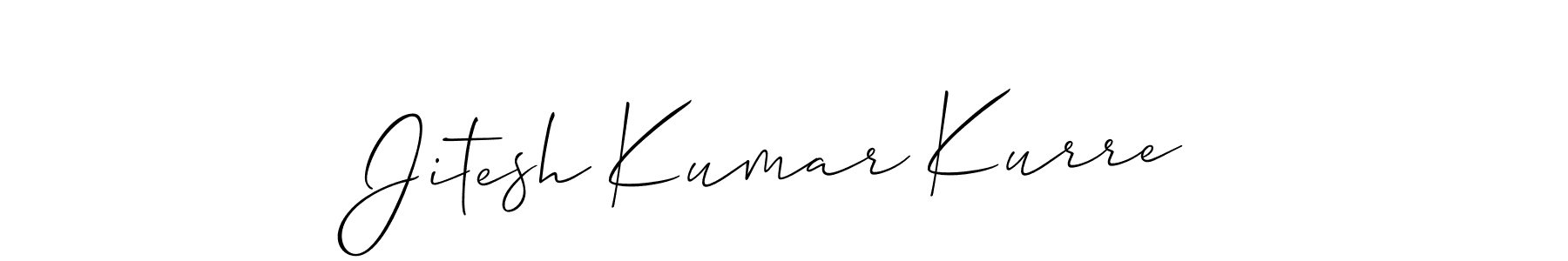 if you are searching for the best signature style for your name Jitesh Kumar Kurre. so please give up your signature search. here we have designed multiple signature styles  using Allison_Script. Jitesh Kumar Kurre signature style 2 images and pictures png