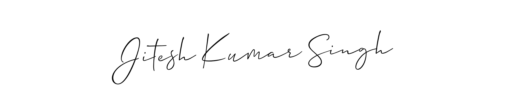 How to make Jitesh Kumar Singh signature? Allison_Script is a professional autograph style. Create handwritten signature for Jitesh Kumar Singh name. Jitesh Kumar Singh signature style 2 images and pictures png