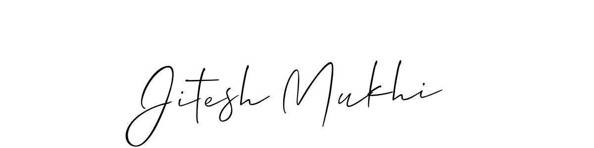 The best way (Allison_Script) to make a short signature is to pick only two or three words in your name. The name Jitesh Mukhi include a total of six letters. For converting this name. Jitesh Mukhi signature style 2 images and pictures png