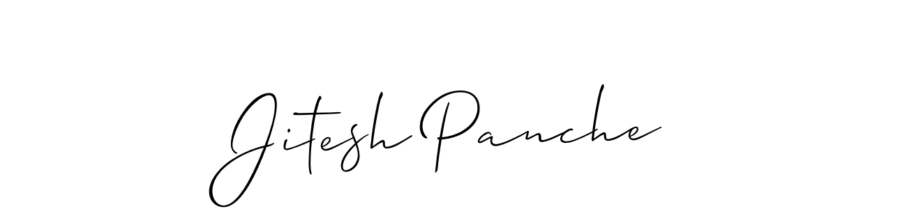 Design your own signature with our free online signature maker. With this signature software, you can create a handwritten (Allison_Script) signature for name Jitesh Panche. Jitesh Panche signature style 2 images and pictures png