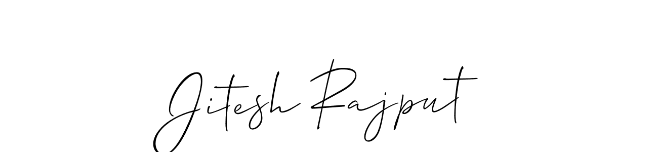 if you are searching for the best signature style for your name Jitesh Rajput. so please give up your signature search. here we have designed multiple signature styles  using Allison_Script. Jitesh Rajput signature style 2 images and pictures png