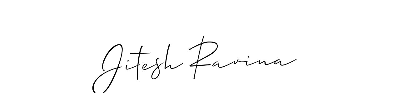 This is the best signature style for the Jitesh Ravina name. Also you like these signature font (Allison_Script). Mix name signature. Jitesh Ravina signature style 2 images and pictures png