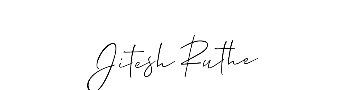 Best and Professional Signature Style for Jitesh Ruthe. Allison_Script Best Signature Style Collection. Jitesh Ruthe signature style 2 images and pictures png