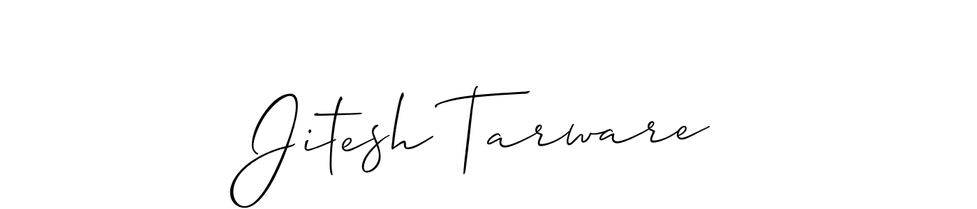 Also we have Jitesh Tarware name is the best signature style. Create professional handwritten signature collection using Allison_Script autograph style. Jitesh Tarware signature style 2 images and pictures png