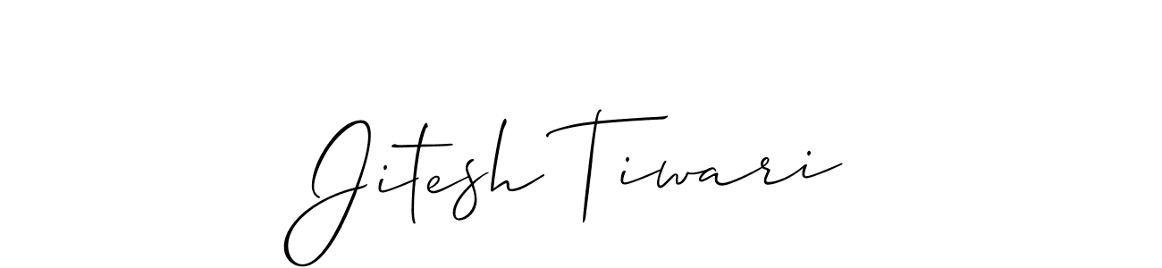 Use a signature maker to create a handwritten signature online. With this signature software, you can design (Allison_Script) your own signature for name Jitesh Tiwari. Jitesh Tiwari signature style 2 images and pictures png