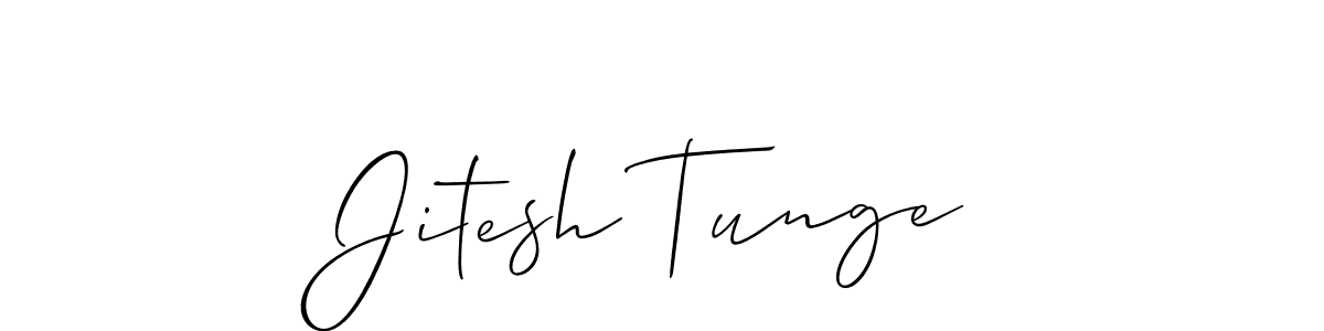 if you are searching for the best signature style for your name Jitesh Tunge. so please give up your signature search. here we have designed multiple signature styles  using Allison_Script. Jitesh Tunge signature style 2 images and pictures png
