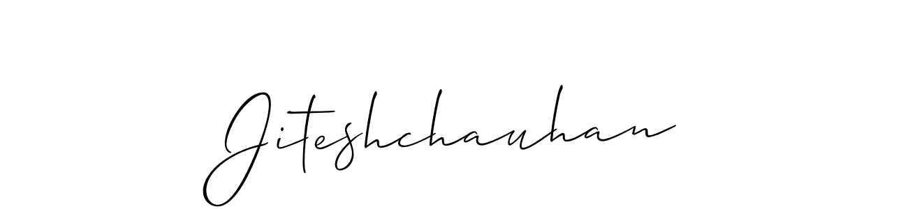 Create a beautiful signature design for name Jiteshchauhan. With this signature (Allison_Script) fonts, you can make a handwritten signature for free. Jiteshchauhan signature style 2 images and pictures png