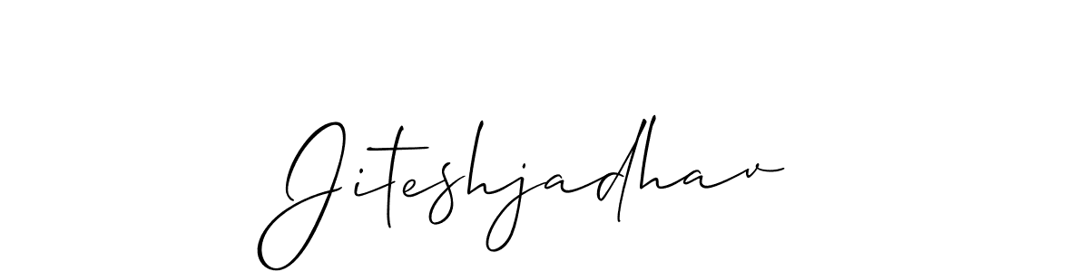 Similarly Allison_Script is the best handwritten signature design. Signature creator online .You can use it as an online autograph creator for name Jiteshjadhav. Jiteshjadhav signature style 2 images and pictures png