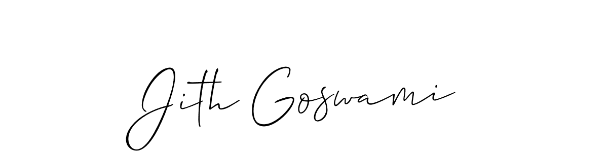 Also You can easily find your signature by using the search form. We will create Jith Goswami name handwritten signature images for you free of cost using Allison_Script sign style. Jith Goswami signature style 2 images and pictures png