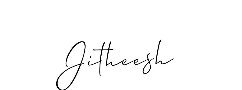 Make a beautiful signature design for name Jitheesh. Use this online signature maker to create a handwritten signature for free. Jitheesh signature style 2 images and pictures png