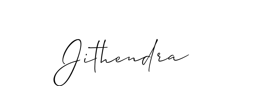 The best way (Allison_Script) to make a short signature is to pick only two or three words in your name. The name Jithendra include a total of six letters. For converting this name. Jithendra signature style 2 images and pictures png