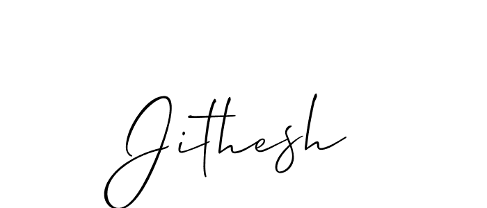 The best way (Allison_Script) to make a short signature is to pick only two or three words in your name. The name Jithesh include a total of six letters. For converting this name. Jithesh signature style 2 images and pictures png