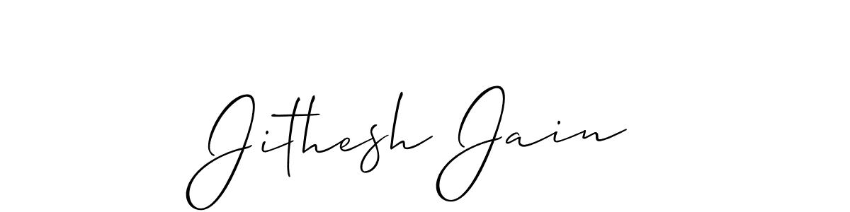 Make a beautiful signature design for name Jithesh Jain. Use this online signature maker to create a handwritten signature for free. Jithesh Jain signature style 2 images and pictures png