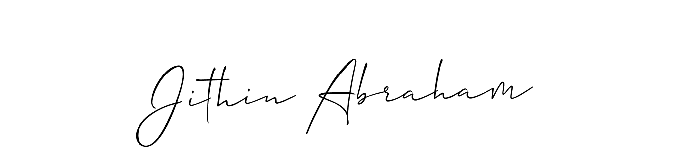 This is the best signature style for the Jithin Abraham name. Also you like these signature font (Allison_Script). Mix name signature. Jithin Abraham signature style 2 images and pictures png