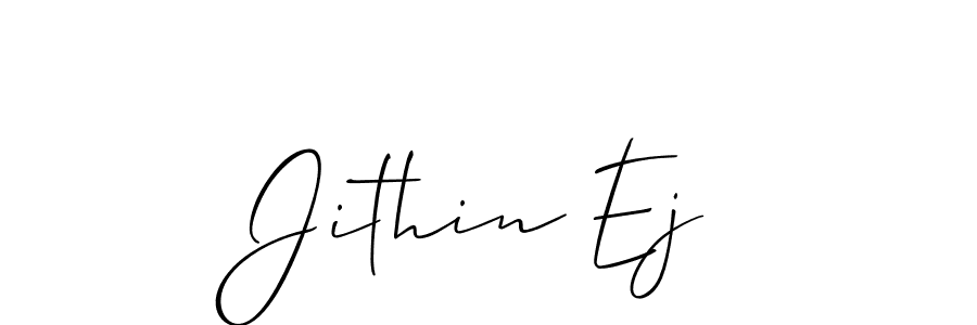 Make a beautiful signature design for name Jithin Ej. Use this online signature maker to create a handwritten signature for free. Jithin Ej signature style 2 images and pictures png
