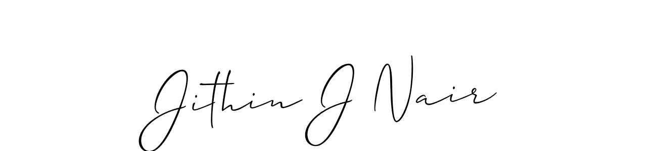 Allison_Script is a professional signature style that is perfect for those who want to add a touch of class to their signature. It is also a great choice for those who want to make their signature more unique. Get Jithin J Nair name to fancy signature for free. Jithin J Nair signature style 2 images and pictures png