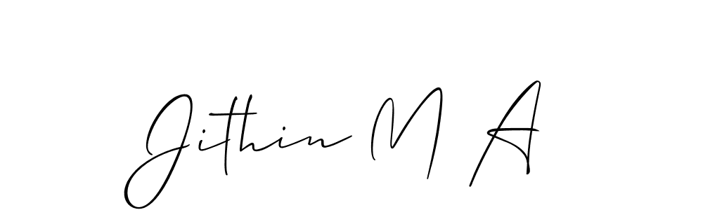 Once you've used our free online signature maker to create your best signature Allison_Script style, it's time to enjoy all of the benefits that Jithin M A name signing documents. Jithin M A signature style 2 images and pictures png