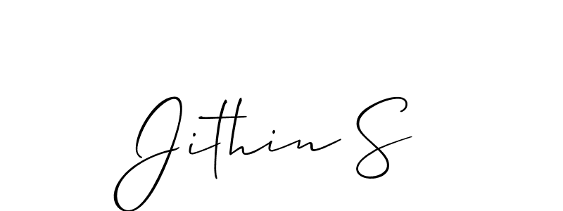 Here are the top 10 professional signature styles for the name Jithin S. These are the best autograph styles you can use for your name. Jithin S signature style 2 images and pictures png