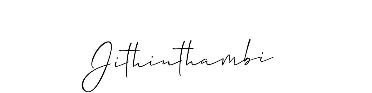 It looks lik you need a new signature style for name Jithinthambi. Design unique handwritten (Allison_Script) signature with our free signature maker in just a few clicks. Jithinthambi signature style 2 images and pictures png