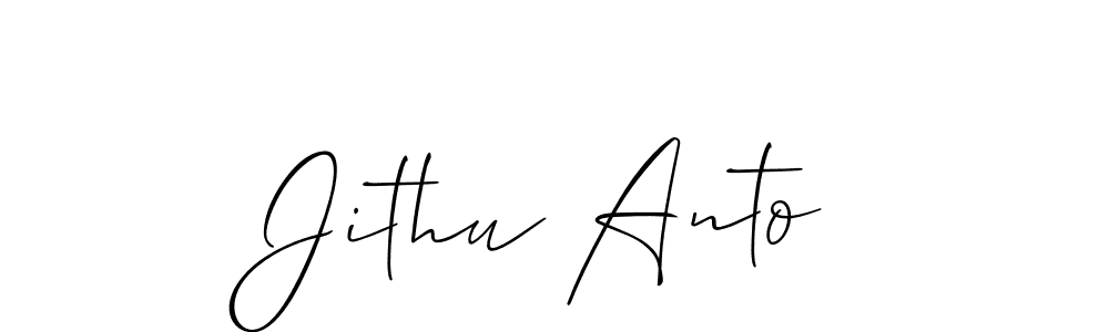 This is the best signature style for the Jithu Anto name. Also you like these signature font (Allison_Script). Mix name signature. Jithu Anto signature style 2 images and pictures png