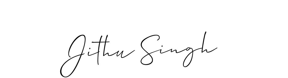 Also we have Jithu Singh name is the best signature style. Create professional handwritten signature collection using Allison_Script autograph style. Jithu Singh signature style 2 images and pictures png