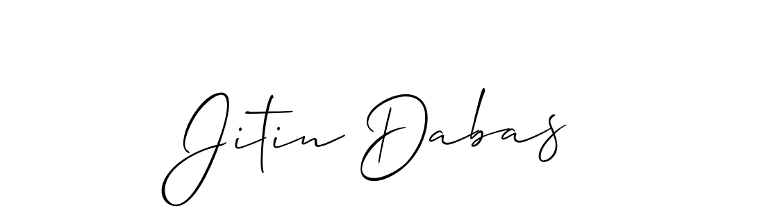 How to Draw Jitin Dabas signature style? Allison_Script is a latest design signature styles for name Jitin Dabas. Jitin Dabas signature style 2 images and pictures png
