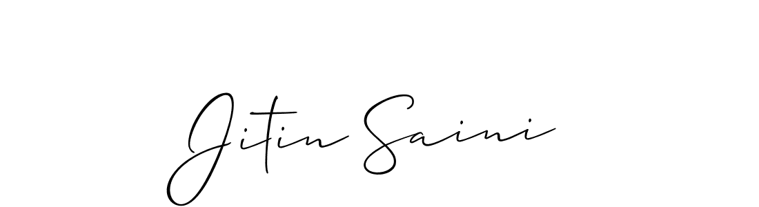 Also You can easily find your signature by using the search form. We will create Jitin Saini name handwritten signature images for you free of cost using Allison_Script sign style. Jitin Saini signature style 2 images and pictures png