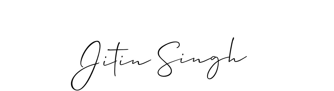 How to make Jitin Singh signature? Allison_Script is a professional autograph style. Create handwritten signature for Jitin Singh name. Jitin Singh signature style 2 images and pictures png