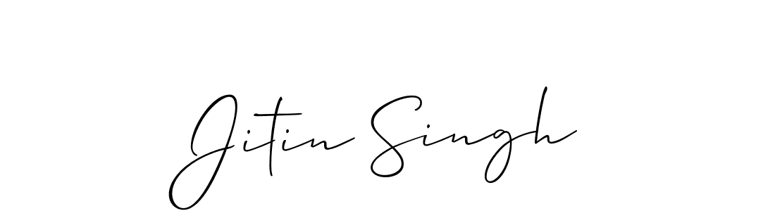 How to make Jitin Singh signature? Allison_Script is a professional autograph style. Create handwritten signature for Jitin Singh name. Jitin Singh signature style 2 images and pictures png