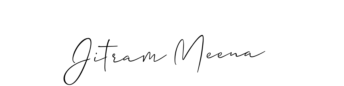 Jitram Meena stylish signature style. Best Handwritten Sign (Allison_Script) for my name. Handwritten Signature Collection Ideas for my name Jitram Meena. Jitram Meena signature style 2 images and pictures png