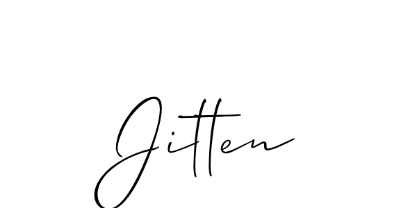 Best and Professional Signature Style for Jitten. Allison_Script Best Signature Style Collection. Jitten signature style 2 images and pictures png